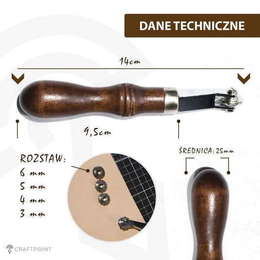 Radeerwiel 4-in-1 - 6 mm, 5 mm, 4 mm, 3 mm – CraftPoint