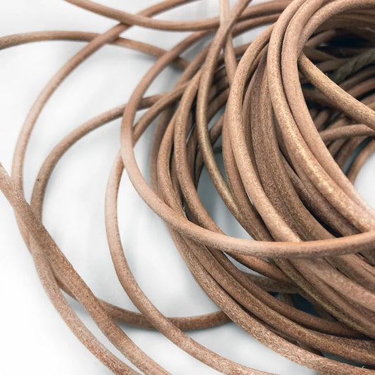 Rond leerkoord Ø 2/3/4/5/6 mm 100 cm - Naturel – CraftPoint
