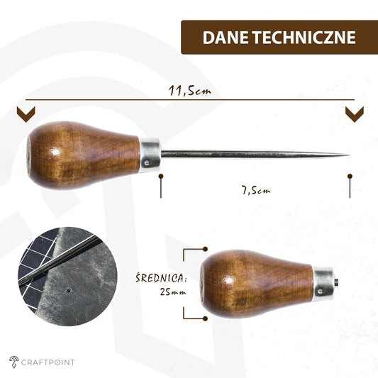 Priem met peervormig handvat – CraftPoint