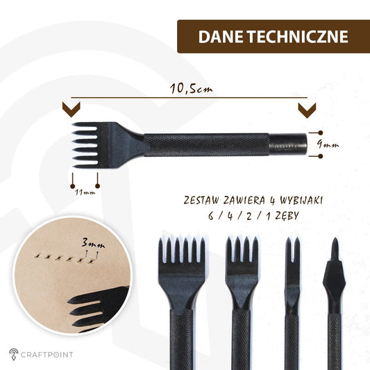 Leervorken set 3 mm - 4 stuks – CraftPoint
