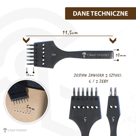 Ronde holpijpenset 6+2 CraftPoint - 4/5 mm – CraftPoint
