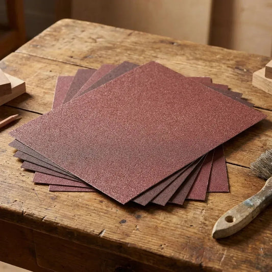 Schuurlinnen vel 230 x 280 mm - diverse korrels – CraftPoint