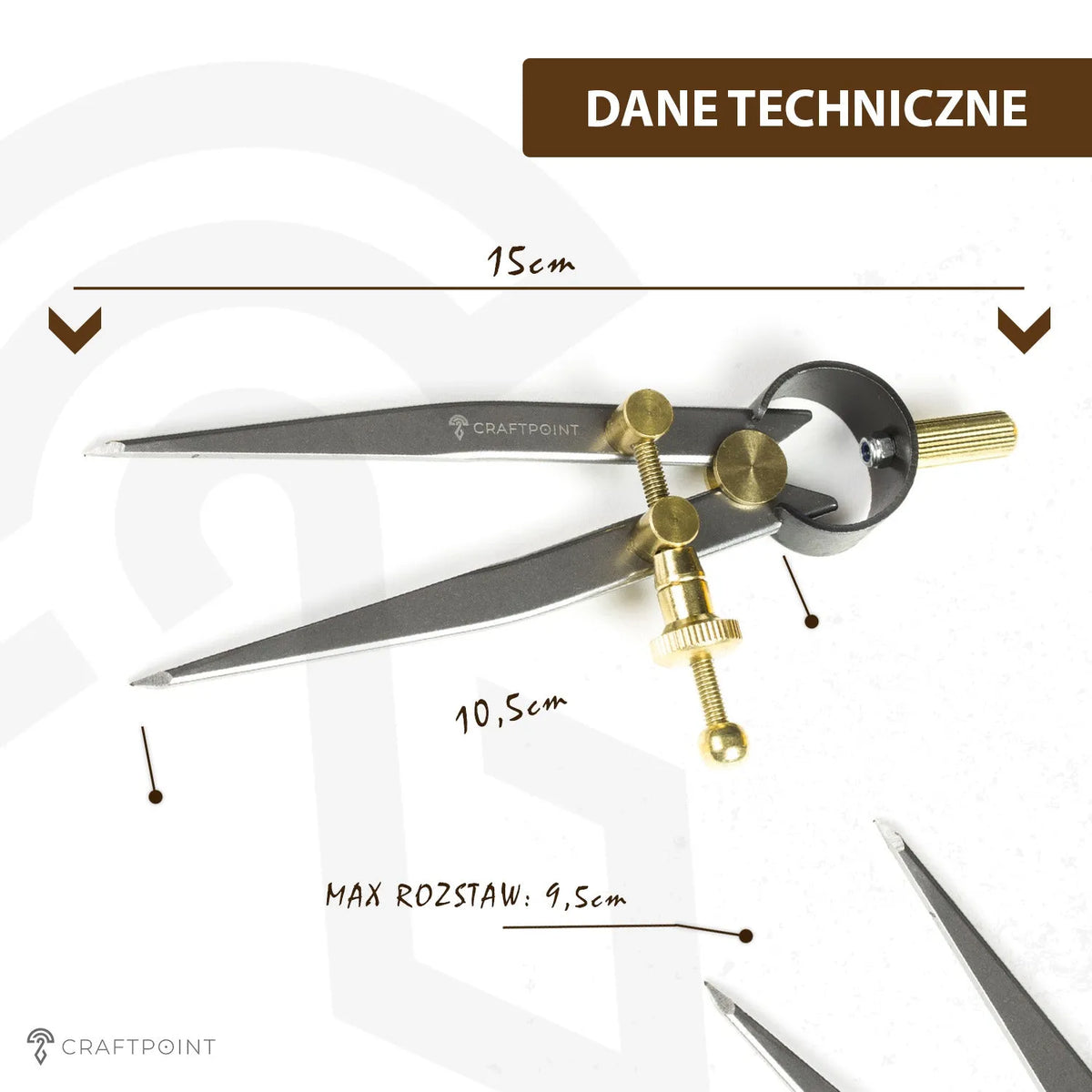 Aftekenpasser CraftPoint - 150 mm – CraftPoint