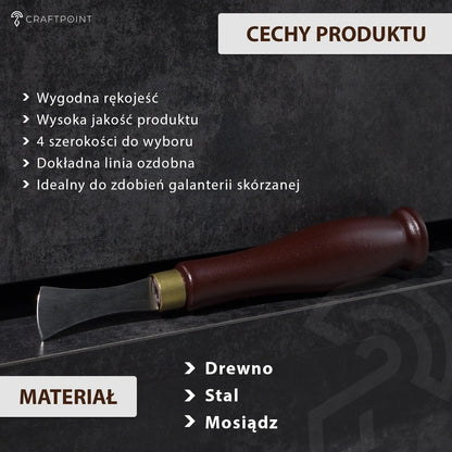 Lijnentrekker (creaser) - 4 maten: 1 / 1,5 / 2 / 2,5 mm – CraftPoint