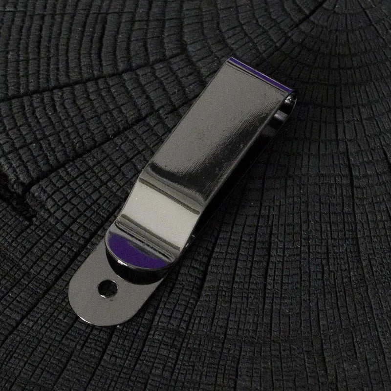 Riemclip - zwart nikkel, langwerpig – CraftPoint