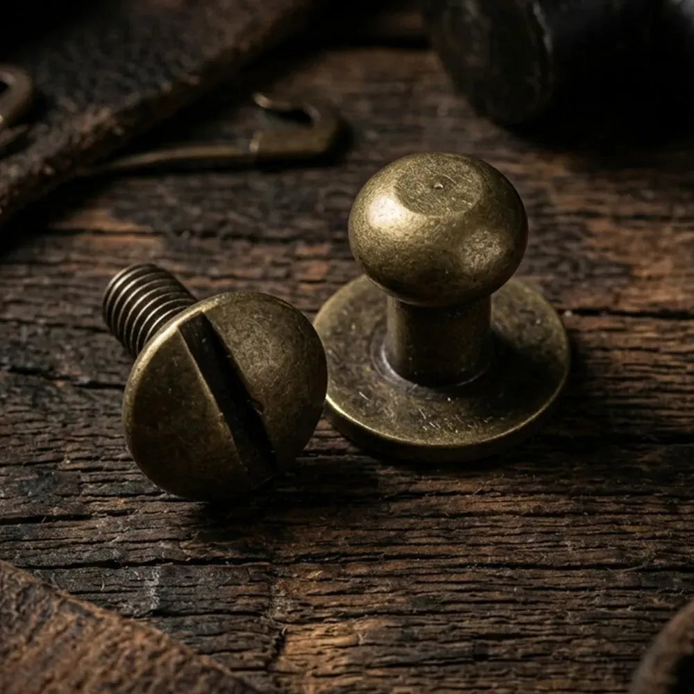 Geweerknopen 6 mm - antiek goud – CraftPoint
