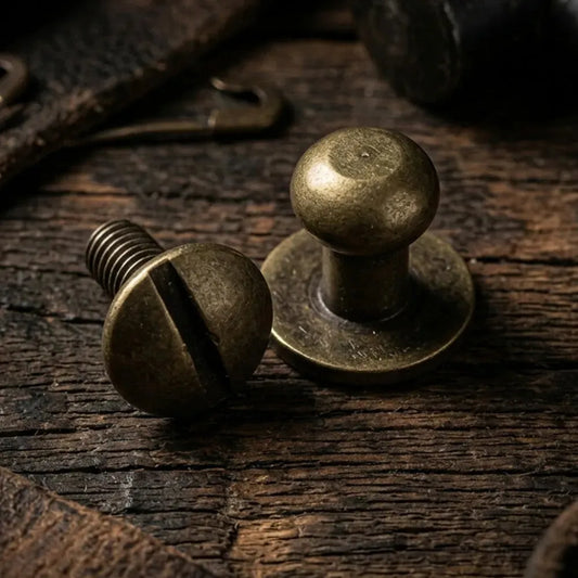 Geweerknopen 6 mm - antiek goud – CraftPoint