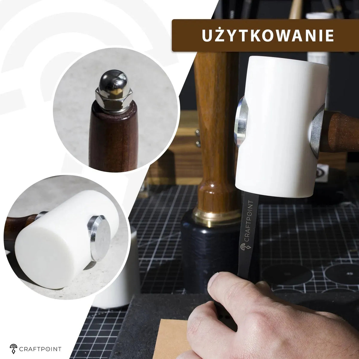Horizontale leerhamer (maul) – CraftPoint