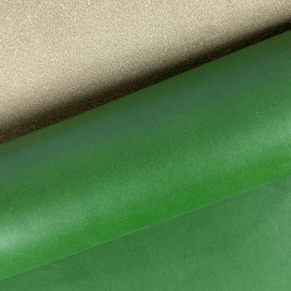 Plantaardig gelooid rundleer (volnerf) 1,2 mm - Verde – CraftPoint