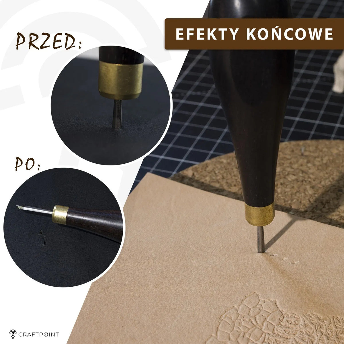 Priem voor leerbewerking 3 / 4 / 5 mm – CraftPoint