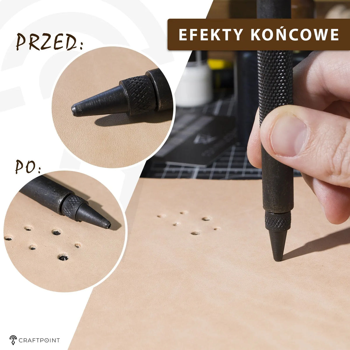Set holpijpen voor leer - 7 maten - 2 - 5 mm – CraftPoint